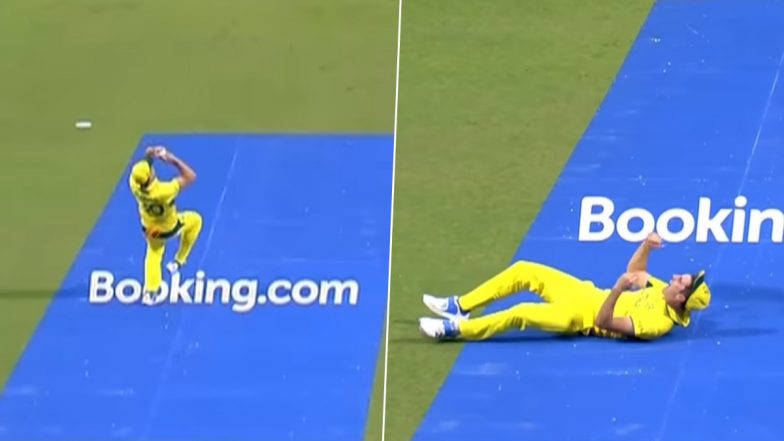 Clinical! Australia Captain Pat Cummins Takes Stunning Catch to Dismiss Quinton de Kock During SA vs AUS ICC CWC 2023 Semifinal (Watch Video)