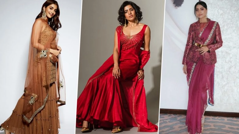 Diwali 2023 Fashion: Pooja Hegde, Samantha Ruth Prabhu, Mamta Mohandas – Statement Looks Served by 12 South Beauties That Can Be Your Inspiration This Festive Season (View Pics)