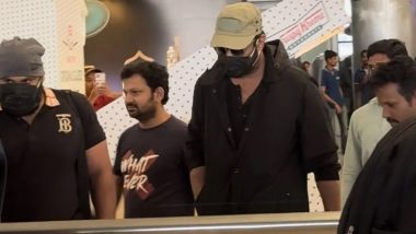 Salaar Part 1 – Ceasefire: Prabhas Returns From Europe After Knee Surgery To Promote His Upcoming Film (See Pics)