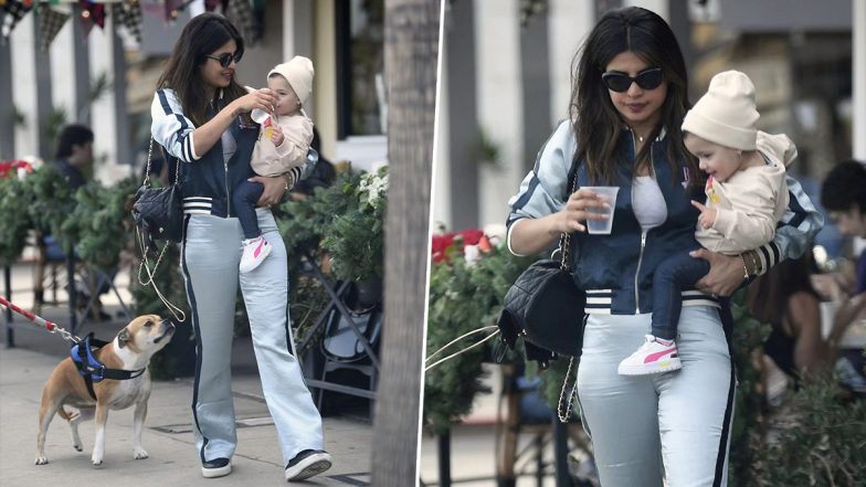 Priyanka Chopra Takes a Stroll With Daughter Malti Marie in LA; Little Girl's Adorable Expressions Leave Fan In Awe (View Pics)