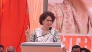 For How Long Will You Keep Blaming Congress: Priyanka Gandhi Hits Out at BJP From Uttarakhand's Nainital, Asks 'What Have You Done in 10 Last Years?' (Watch Video)