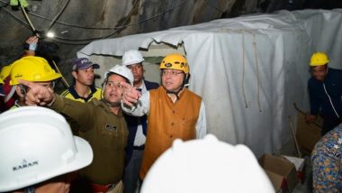 Uttarkashi Tunnel Collapse: Drilling Work Halted Again After Technical Snag in Augur Machine, CM Pushkar Singh Dhami to Stay Overnight at Site