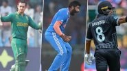 Jasprit Bumrah, Quinton de Kock and Rachin Ravindra Nominated for ICC Men&rsquo;s Player of the Month Award for October 2023