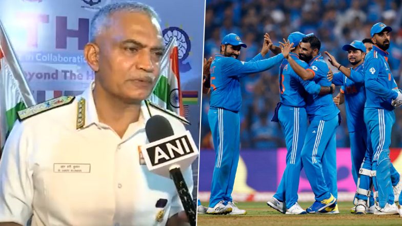 World Cup Final 2023: Navy Chief Admiral R Hari Kumar Extends Best Wishes to Team India for Finals Against Australia, Says 'We Are Confident That Our Team Will Win' (Watch Video)