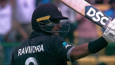 Rachin Ravindra Becomes First Batsman to Score Three Centuries in Debut ICC Cricket World Cup, Achieves Feat During NZ vs PAK CWC 2023