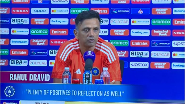 ‘Class Act’ Fans Praise Rahul Dravid After He Turns Up To Attend Press Conference Following India’s Defeat to Australia in ICC Cricket World Cup 2023 Final