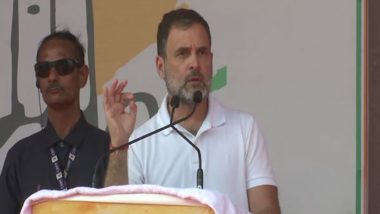 Rahul Gandhi Takes Jibe at PM Narendra Modi, Says 'He Wears Suits Worth Lakhs...I Wear Only White T-Shirt' (Watch Video)