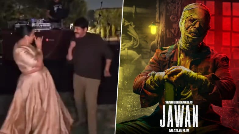 Chiranjeevi and Ram Charan Shake Their Legs With Rapper Raja Kumari As She Performs Shah Rukh Khan’s ‘Jawan’ Track Live (Watch Video)