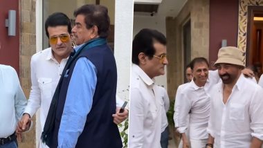 Rajkumar Kohli Prayer Meet: Sunny Deol, Raj Babbar, Shatrughan Sinha, Jackie Shroff, and Other Stars Gather (Watch Video)