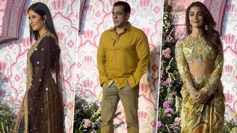 Katrina Kaif, Salman Khan, Pooja Hegde and More Celebs Make Stylish Appearances at Film Producer Ramesh Taurani’s Diwali 2023 Bash (View Pics & Watch Videos)