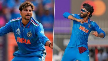 Ravindra Jadeja Breaks Anil Kumble’s Record of Most Wickets by an Indian Spinner in a Single World Cup Edition, Achieves Feat During IND vs NED CWC 2023 Match