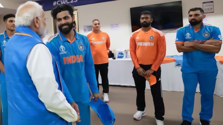 ‘PM Narendra Modi’s Visit to Dressing Room Was Special and Motivating’ Ravindra Jadeja Shares Thoughts After India’s CWC 2023 Final Defeat to Australia