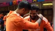 Ravindra Jadeja Wins &lsquo;Best Fielder&rsquo; Medal for His Spectacular Fielding During IND vs NZ CWC 2023 Semifinal, BCCI Shares Video of Team India&rsquo;s Dressing Room Celebrations