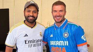 Rohit Sharma Opens Up on Meeting David Beckham, Talks About Iconic Footballer’s Cricket Connection Ahead of IND vs AUS ICC Cricket World Cup 2023 Final