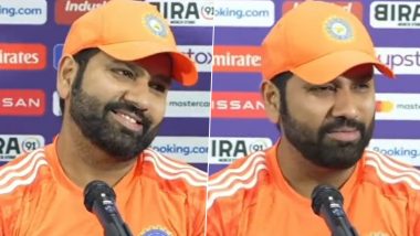 'Chalu Karo Bhai' Rohit Sharma's Hilarious Way to Ask the Presenter to Start Press Conference Ahead of IND vs AUS ICC Cricket World Cup 2023 Goes Viral! (Watch Video)