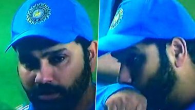 Rohit Sharma in Tears After India Lose to Australia in ICC Cricket World Cup 2023 Final, Video Goes Viral