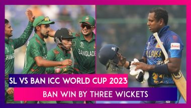 SL vs BAN ICC World Cup 2023 Stat Highlights: Sri Lanka Out Of Semifinal Contention After Defeat To Bangladesh