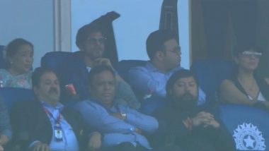 ICC Cricket World Cup 2023: Shah Rukh Khan Enjoys IND vs AUS Final Match With Jay Shah and Asha Bhosle in VIP Box (View Pics)