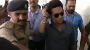 Sachin Tendulkar Arrives in Ahmedabad for India vs Australia ICC Cricket World Cup 2023 Final