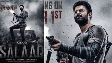 Salaar Trailer: Glimpse of Prabhas’ Film To Be Out on December 1 at THIS Time! Makers Release the Pan-India Star’s Fierce New Look From Prashanth Neel Directorial on Deepavali (View Pic)