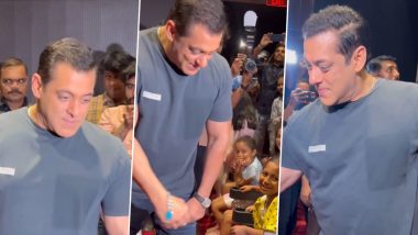 Children’s Day 2023: Salman Khan Celebrates ‘Tiger 3’ Success With Kids (Watch Video)
