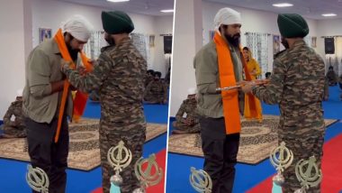 Sam Bahadur Actor Vicky Kaushal Seeks Blessings at Sarva Dharma Sthal Ahead of Meghna Gulzar’s Film’s Trailer Launch (Watch Video)