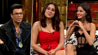 Koffee With Karan Season 8 Promo: Sara Ali Khan Clarifies Dating Rumours with Shubman Gill as 'Wrong Sara'; Ananya Panday Talks About Aditya Roy Kapur, Says 'Aashiqui Aise He Hoti Hai’ (Watch Video)