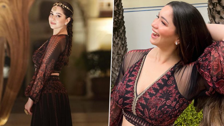 Sara Tendulkar's Floral Black Lehenga Set Can Be Your Next Diwali Party OOTD (View Pics)