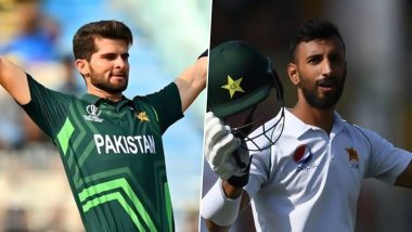 Shan Masood Appointed As Test Captain of Pakistan Cricket Team, Shaheen Shah Afridi to Lead T20I Side