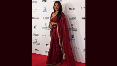 Shefali Shah Shines in Traditional Red Saree at International Emmy 2023 Red Carpet (View Pic)