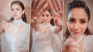 Shehnaaz Gill Flaunts Her Striking Features in a Thigh-High Slit Dress With Feather Detailing; See Actress&rsquo; Latest Insta Reel