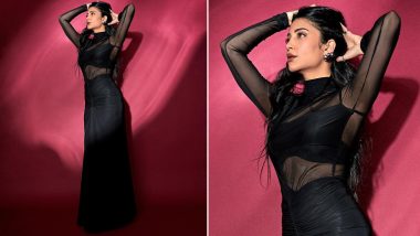 Shruti Haasan Radiates Elegance and Glamour in a Fitted Black Cut-Out Gown (View Pics)