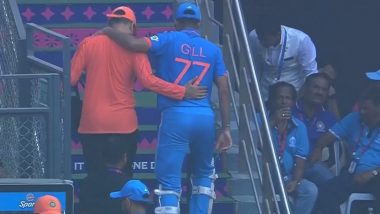 Big Blow for India! Shubman Gill Walks Back Retired Hurt on 79 During IND vs NZ ICC Cricket World Cup 2023 Semifinal (Watch Video)