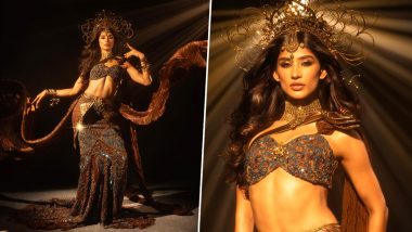 Miss Universe 2023: India’s Shweta Sharda Looks Poised and Powerful in National Costume Show, View Pics and Video of Beauty Queen From Preliminary Competition 2023