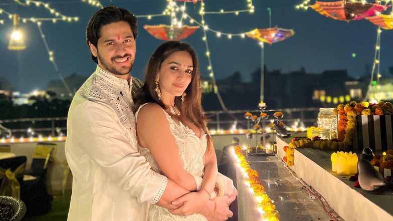 Sidharth Malhotra Shares Romantic Picture With Wifey Kiara Advani As They Celebrate Diwali for the First Time (View Post)