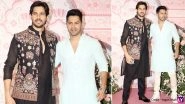 Sidharth Malhotra and Varun Dhawan Pose Together for the Paparazzi at Ramesh Taurani&rsquo;s Star-Studded Diwali Party (Watch Video)