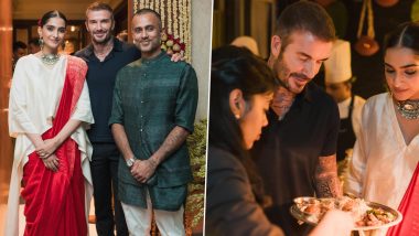 Sonam Kapoor Shares Glimpses From David Beckham’s Mumbai Bash, Actress Says 'Pleasure Showing You Small Taste of India’ (View Pics)
