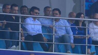 Sourav Ganguly Attends IND vs SA ICC Cricket World Cup 2023 Match at Eden Gardens in Kolkata, Pic Goes Viral