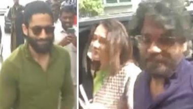 Telangana Assembly Election 2023: Nagarjuna, Naga Chaitanya Cast Votes at Presidency College & P G Centre in Jubilee Hills, Hyderabad (Watch Video)