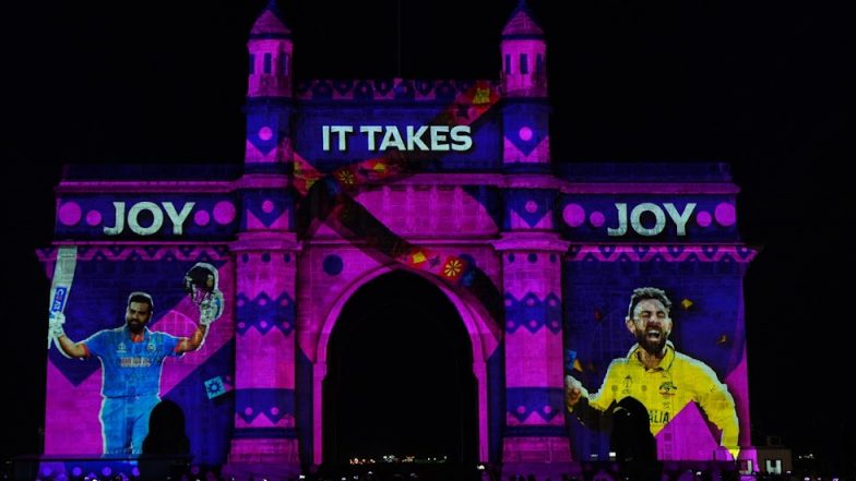 ICC Men’s Cricket World Cup 2023 Celebrated with Special 3D Projection on Gateway of India Ahead of Diwali