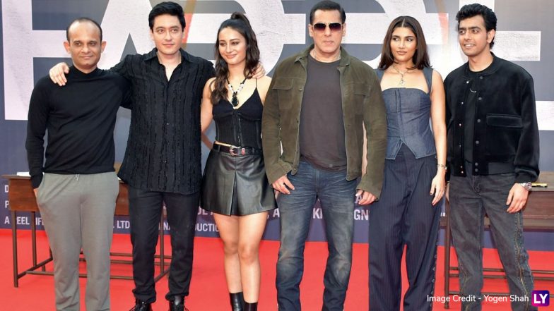 Farrey: Salman Khan Arrives in Style at Niece Alizeh Agnihotri's Film Trailer Launch (View Pics)