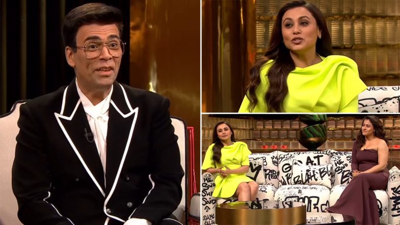 Koffee With Karan Season 8 Promo: Rani Mukerji Reflects On Her Choreography Stint With Shah Rukh Khan and Kajol For 'Koi Mil Gaya' Song (Watch Video)