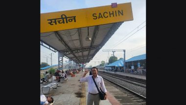 Sunil Gavaskar Expresses Gratitude as Surat Railway Station Honors Cricket Great Sachin Tendulkar