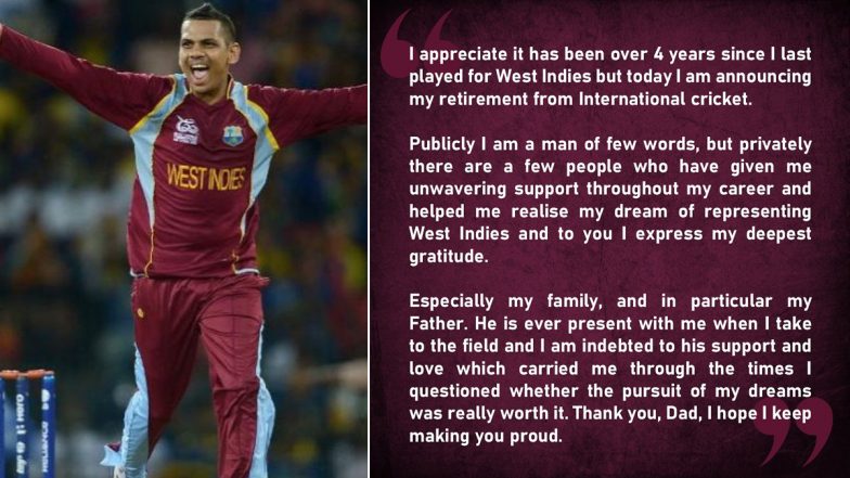 Sunil Narine Announces Retirement From International Cricket, Pens Emotional Post