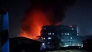Gujarat Fire: Major Fire Breaks Out at Chemical Factory in Surat After Explosion; 24 Workers Injured