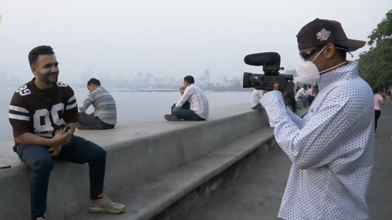 IND vs SL ICC Cricket World Cup 2023: Suryakumar Yadav Dons Cameraperson Role To Interview Fans Ahead of Sri Lanka Clash in Mumbai