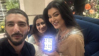 Sushmita Sen Extends Diwali Wishes to Fans; Aarya Actress Poses With Ex-boyfriend Rohman Shawl and Daughters Renee (View Pic)