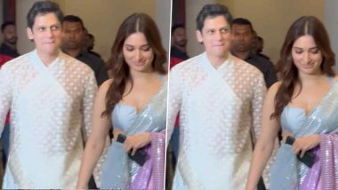 Tamannaah Bhatia and Boyfriend Vijay Varma Walk Hand in Hand As They Exit Manish Malhotra's 2023 Diwali Bash! (Watch Video)