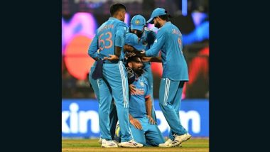 India vs Sri Lanka CWC 2023 Match Result: Mohammed Shami Scalps Five-Wicket Haul; Shubman Gill, Virat Kohli and Shreyas Iyer Score Fifties As India Beat Sri Lanka