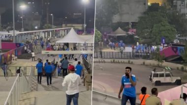 Heartbroken Crowd Starts Leaving Narendra Modi Stadium Early As Australia Nears Win Over India in ICC Cricket World Cup 2023 Final (Watch Video)